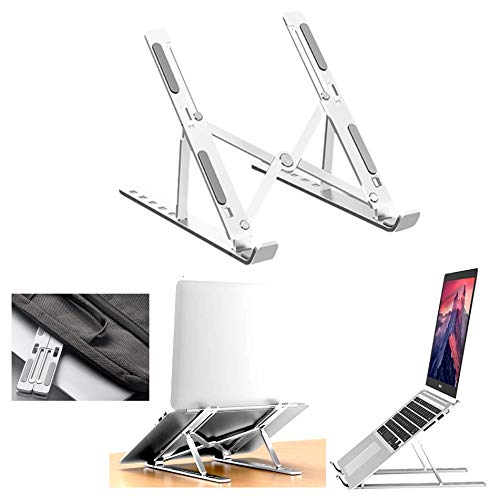 TIAM Laptop Stand, Laptop Stand Adjustable, Portable Laptop Cooling Desk Holder, Notebook Riser Mount, Aluminium folding desktop All 10"~17"Laptops
