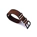 Carty Replacement Watch Band Strap Vintage Handmade Crazy Horse Leather Zulu NATO 22mm Dark Brown