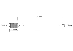 DHT Electronics Handheld Antenna Cable SMA Male to