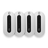 MYNT Tracker - Key Locator, Wallet Tracker, Phone Finder, Remote Control. Find Your Valuable Item Near and Far (BRUSHED SILVER, 4-PACK)