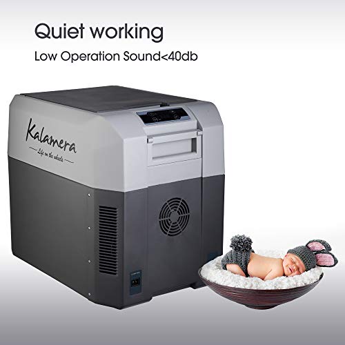 Kalamera Portable Refrigerator Freezer (40 Quart) Car, Camp, Office