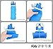 Jerrybox Collapsible Water Bottle - 26 oz with BPA Free Silicone Leak Proof Foldable Sports Bottle for Sports Outdoor Travel Camping Picnic