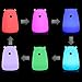 Moogi Color Changing Night Light Kids - Baby Night Light Bear Lamp, Rechargeable LED Nightlight, Soft Silicone White Night Ligh