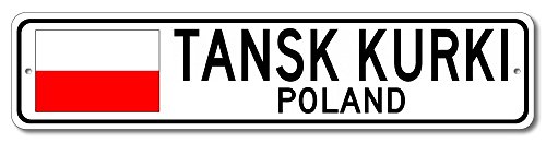 The Lizton Sign Shop Tansk Kurki, Poland Aluminum Polish Flag Sign, Poland Custom Flag Sign - 6