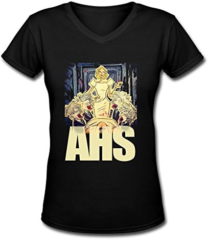 Cooll Women AHS Hotel American Horror Story Evan Peters V-neck T-shirt Black