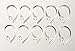 Habelyi 10pcs Clear Replacement Bluetooth Headset Earhooks for Plantronics Marque M155 M165 M1100 M100 M55 M28 M25 (6mm)