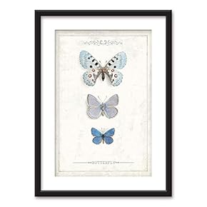 Butterflies in Blue - Framed Print