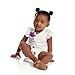 3-Pacifier Clip Teether Toy - Baby Girl or Boy Star Beaded Silicone Teething Toy and Pacifier Clip - Lavender Purple White Color - Greeting Card Included for Baby Gifts