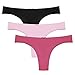 Ekouaer Briefs Womens Low Rise No Panty Line Bikini Underwear 3 Pack Red Assorted, Medium