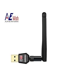 ANEWISH adaptador WiFi de 600 Mbps, adaptador WiFi USB, adaptador inalámbrico 802.11ac, tarjeta inalámbrica de 5,8 GHz 2,4 GHz de doble banda para computadora de escritorio, laptop; compatible con Windows 10 8.1 8 7 XP Vista, MAC OS X 10.4 10.12.5