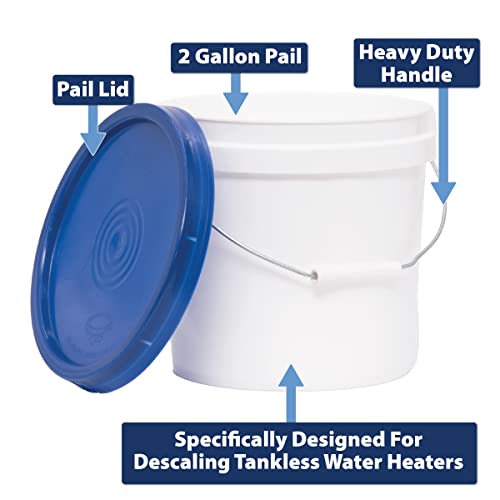 Superior Pump 91658 Tankless Water Heater Descaler Pump Kit, 2 Gallon