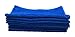 100% Natural Cotton WashCloths (12 Pack, 12 x 12 inch) Highly Absorbent Multi-Purpose, Soft (Royal Blue)