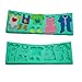 vilei Fondant Lace Baby Clothes Washing Line Silicone Molds Cake Decorating 6.812.520.31inch Green, 1PCE