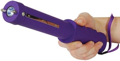Purple 12 Million Volt Stun Baton with Flashlight