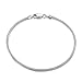 Amberta 925 Sterling Silver 1.9 mm Snake Chain Bracelet Size 7