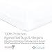 Red Nomad Zippered Mattress Encasement, Mattress Protector with Hook & Loop Zipper Secured Mattress Encasement Cover, 6-Sided Bed Cover - Queen Size