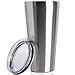 MASVIS 30 oz Stainless Steel Vacuum Insulated Tumbler Double Wall Travel Coffee Cup with Lid, Works Great for Ice Drink, Hot Beverage (1 pack, Stainless Steel)