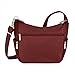 Travelon Anti-theft Classic Crossbody Bucket Bag, Wine