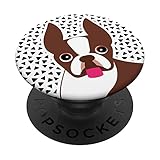 Seal Brown Boston Terrier PopSockets Swappable