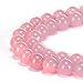 BRCbeads Gorgeous Natural Pink Jade Gemstone Smooth Round Loose Beads 10mm Approxi 15.5 inch 35pcs 1 Strand per Bag for Jewelry Making