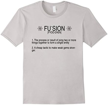 Men's Fusion Definition Tee Shirt Small Silver