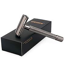 Weishi Nostalgic Long Handle Butterfly Open Double Edge Safety Razor