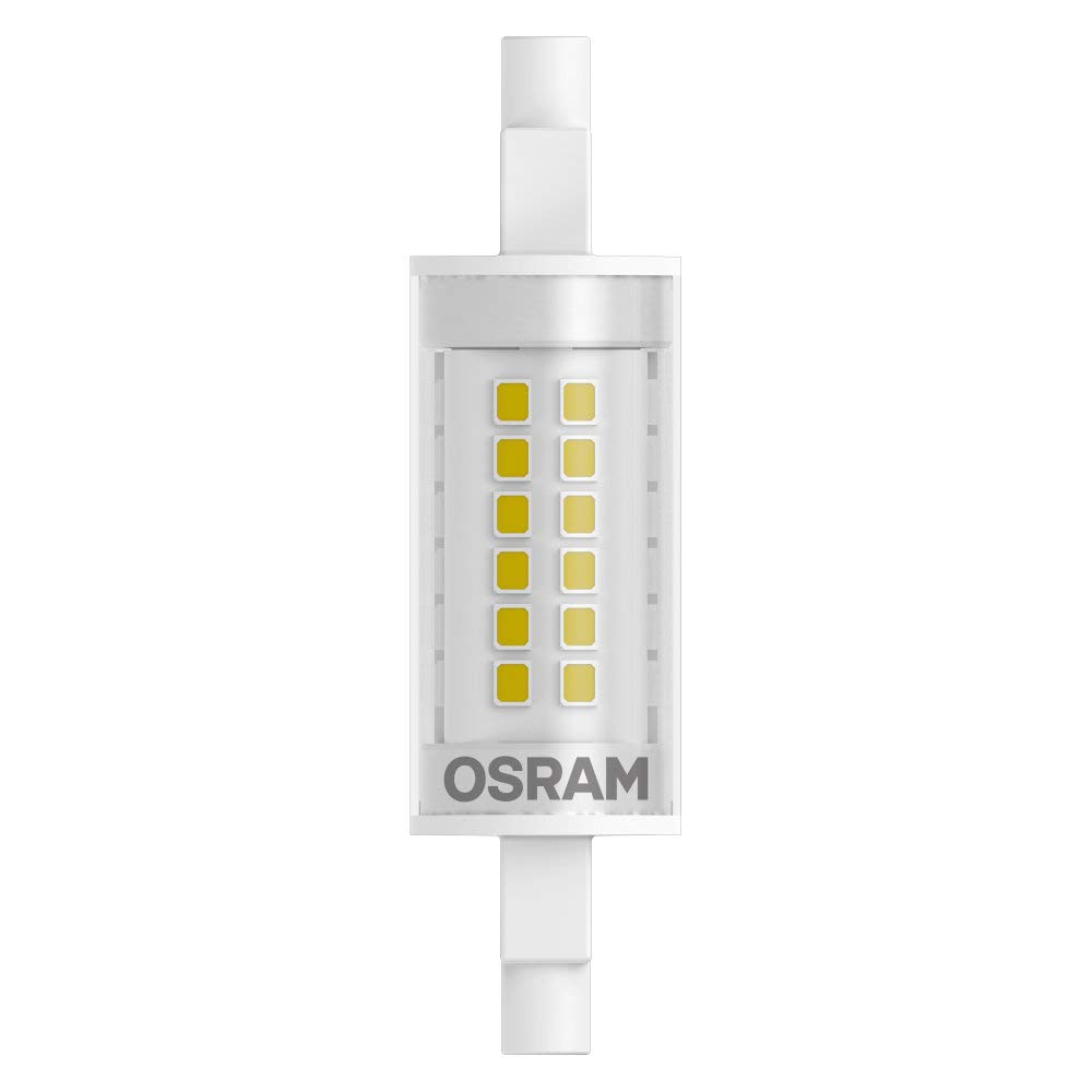 OSRAM Pack of 10 x LED Slim LINE R7S | LED Tube: R7s, 6W = Replacement for 60W | Warm White, 2700 K