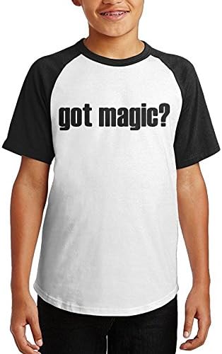 HSNSW GOT MAGIC Unisex Youth Teenager Raglan T-shirt Black S