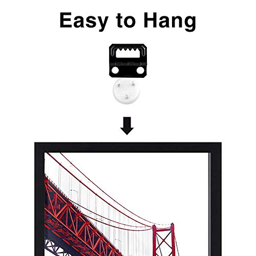 image for Kedada 11x17 Frame Black Poster Frame Without Mat Made of Solid Wood W