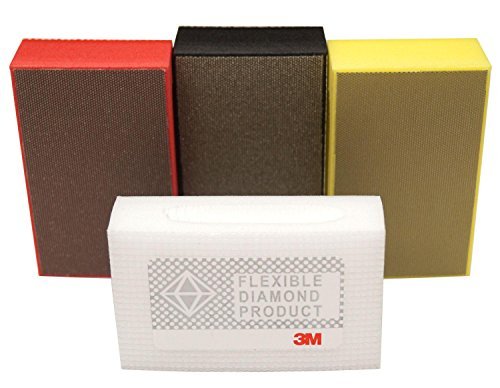 3m Flexible Diamond Hand Pad - 4 Piece Set
