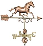 Good Directions Galloping Horse Weathervane, Pure
