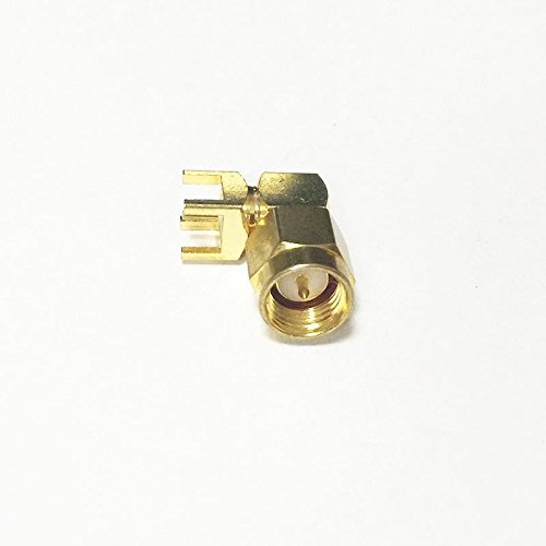 10X SMA MALE plug RF connector right angle PCB mount goldplated NEW Good Quality Fast USA Shipping