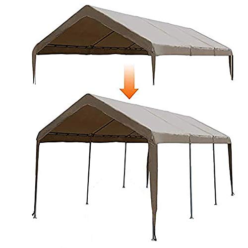 Abba Patio 10 x 20Feet Carport Replacement Top Canopy Cover for Garage