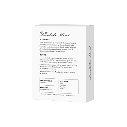 Teroforma 1PT Infusion Blends - Spirit & Alcohol Flavor Infuser Packets for Home Infusion, Single Pack 16g (Chocolate)