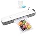 Vacuum Sealer, Dularf Electric Food Packing Machine with Hose Automatic Vacuum Air Sealing System 10pcs FREE Sealer Bags for Kitchen Dry & Moist Food Preservation and Compact Clothing Jewelry