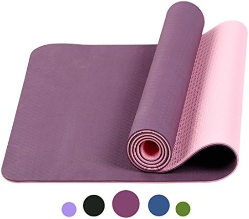 Non Slip Yoga Mat Ultra Lightweight Anti-tear Exercise Mat - Perfect for Pilates, Gym, Home Exercise, &amp; Outdoor Activites - Multipurpose Workout Pad