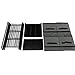 Function Home 12-Drawer Chest, 6 Tier Storage Organizer Tower, Metal Shelf with 12 Removable Fabric Bins, Ideal for Home Office Dorm Bedroom, Grey