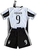 Higuain #9 Juventus 2016-2017 Kids/Youths Home Soccer Jersey & Shorts (Age 11-13 years)