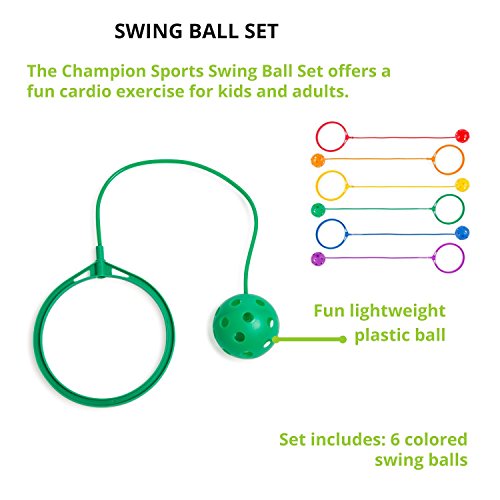 BingHang Jumping Toy Assorted Colors Swing Balls - Great Kids Fitness Game Skip ball for All age (4) - Thumbnail 3