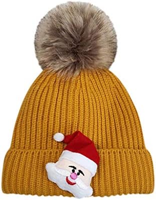 Deodehi 子供のファッションクリスマスポニーテールビーニー帽子かぎ針編みニット屋外キャップ ニット帽 ベレー帽 帽子 マフラー スカーフ キャップ キッズ ベビー 男の子 女の子 子供 ウール 綿 無地 三七五 厚手 秋 防寒 保温 新年 プレゼント クリスマス 可愛い 最安値