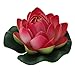 Uxcell Foam Fish Tank Floating Lotus Flower Decoration, Red