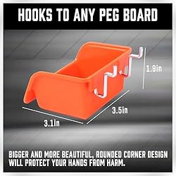 HORUSDY Pegboard Hooks Assortment, Pegboard