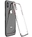 TOZO for iPhone X Case Hard Cover World's Thinnest Protect Bumper Shell for iPhone 10 / X Transparent Light Weight Rose Gold Plating Edge