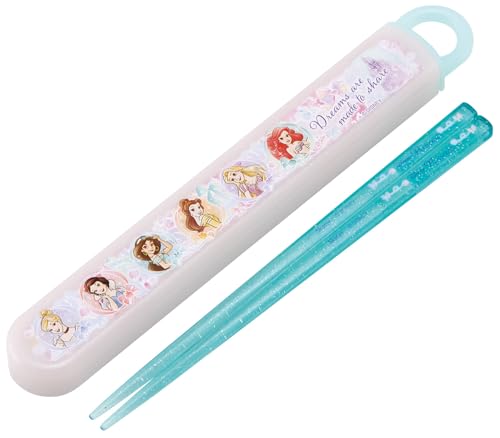 スケーター(Skater) 箸 箸箱 セット 子供用 お弁当 16.5cm 日本製 食洗機対応 スライド式 ディズニー プリンセス 25 女の子 ABS2AMAG-A