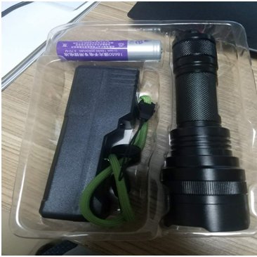 Tactical Flashlight with 5 Modes - Super Bright Rainproof Lighting Lamp Torch -with Rechargeable 18650 2800mAh Battery -For Hunting, Cycling Hiking Camping Emergency