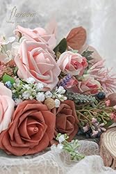 Floroom Artificial Flowers 25pcs Real Looking Dusty
