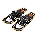ENKEEO All Terrain Snowshoes Light Weight Aluminum Alloy Snow Shoes Kit with Carry Bag, Adjustable Ratchet Bindings, 210lbs. Capacity, Black and Orange, 30 inches