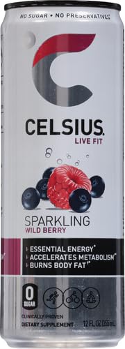 CELSIUS SPARKLING WILD BERRY 12OZ