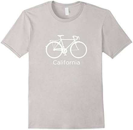 Men's California Bicycle - Vintage Style T Shirt Large Silver