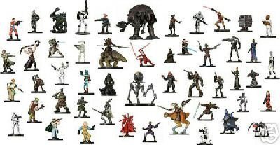 10 Star Wars Minature Figure Minis Grab Bag SW